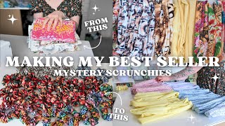 STUDIO VLOG #151☆MAKING 100+ BEST SELLERS!? Sewing Vlog! SCRUNCHIES! | Fauna Rose ☆