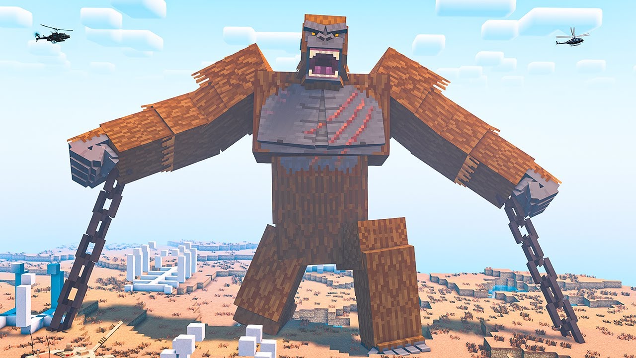 CAPTURAMOS O TITAN KONG no MINECRAFT!! (KAIJUS)