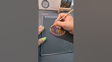 Easy scratch drawing | mandala art | #shorts #shortvideo #creativeparul #art