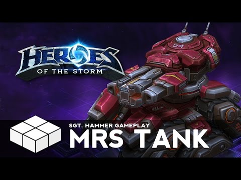 Heroes of the Storm #2 - Sgt. Hammer Gameplay - "Mrs. Tank"