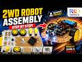 2WD Robot Chassis Kit Assembly | Complete Step-by-Step Guide #trending #experimnent