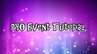 PYO Tutorial (Online admin area)