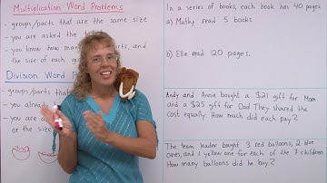 Division versus multiplication word problems - 3rd grade math