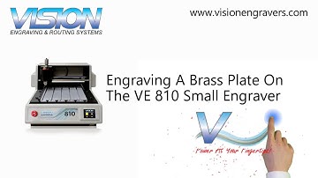 VE810 Small Engraver Diamond Drag On A Brass Plate.