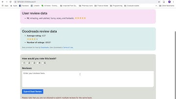 CS50W - Book Review Website (Project 1)