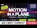 One Shot Motion in a Plane – Part-1 |Telugu | #jee  | #neet  | #eamcet