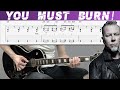 METALLICA - YOU MUST BURN! (Guitar cover with TAB | Lesson)