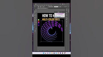 How To Create Multi Color Dots In Illustrator || I