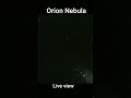 Orion Nebula Live view through my Telescope #shorts