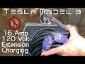 Tesla Model 3 - Extension Charging with NEMA 5-20