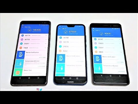 Nokia 7 Plus vs Nokia 6.1 2018 vs Huawei P20 Lite (Nova 3E) - BENCHMARK COMPARISON