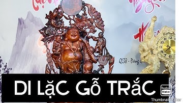 Tượng gỗ di lặc vác đào gỗ trắc - TƯỢNG GỖ NGUYỄN HỒNG 0987336318