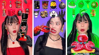 ASMR MUKBANG | Spicy Food, Jelly, Spicy Ramen, Bubble Tea & Emoji Food