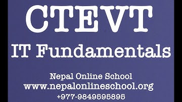 CTEVT IT fundamental | unit 3 Operating System | DOS,MS DOS,Windows,LINUX,UNIX | CTEVT Software
