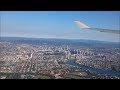 Qantas flight QF16 arriving at Brisbane Airport
