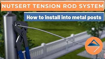 How To Install Wire Balustrade - Nutsert Tension Rod System