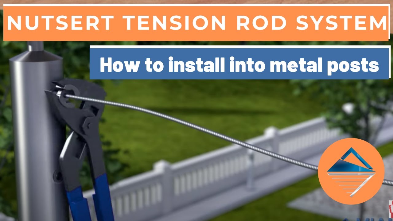 How To Install Wire Balustrade Nutsert Tension Rod System YouTube