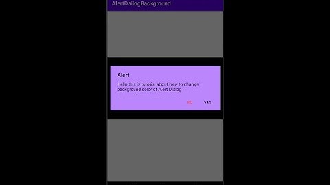 Custom Alert Dialog. How to change background of Alert Dialog in android studio? || With Source Code