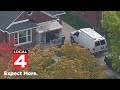Aerials FBI Raids Dearborn Homes Part 1
