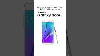 Evolution of Samsung Galaxy Note Default Notification sounds Resimi