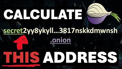 How do onion addresses exactly work?