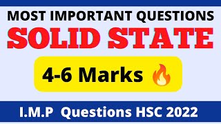 Have You Done This Questions|HSC Chemistry Most Important Questions Solid State | 6 Marks Strategy
