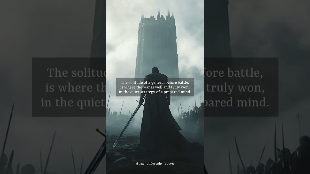 True victory is not found on the battlefield, but in the silence of a prepared mind. 🧠