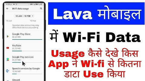 Lava phone me wi-fi data usage kaise dekhe।lava phone me wi-fi se kis app ne kitna data use kiya