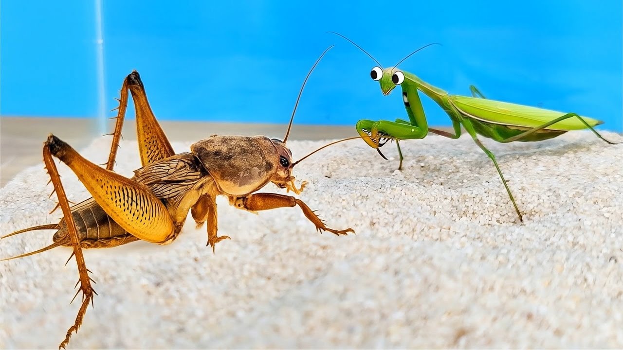 Огромная Медведка против Богомола - эпичная битва! ⚔️