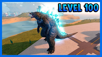 How strong is level 100 Godzilla 2019 in Kaiju universe #godzilla #video #kaijuuniverse #kaiju
