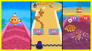 ✅ Relaxing Mobile Game. Fish Run 3D count master. Android, iOS.