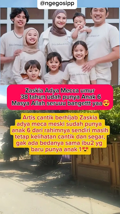 Zaskia Adya mecaa,umur 38 tahun sudah punya anak 6#shorts #artist