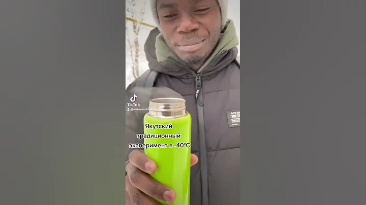 How hot water freezes immediately in the air in -40°C #shorts