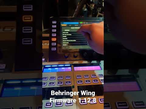 Behringer Wing Firmware 1.12.8 #begringer #wing #digitalconsole