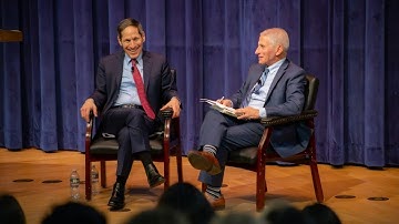 Tom Frieden & Anthony Fauci at the 2025 Maloy Distinguished Lecture in Global Health | SFS STIA