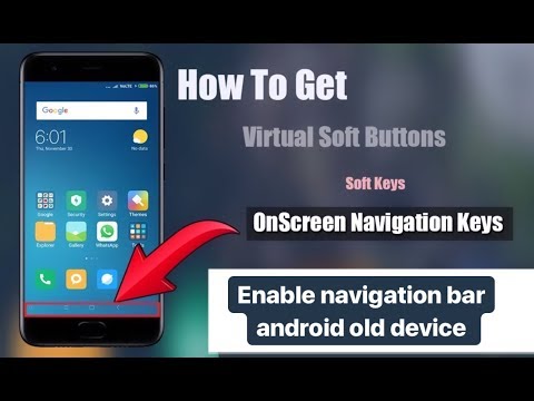 How to use navigation bar old android device