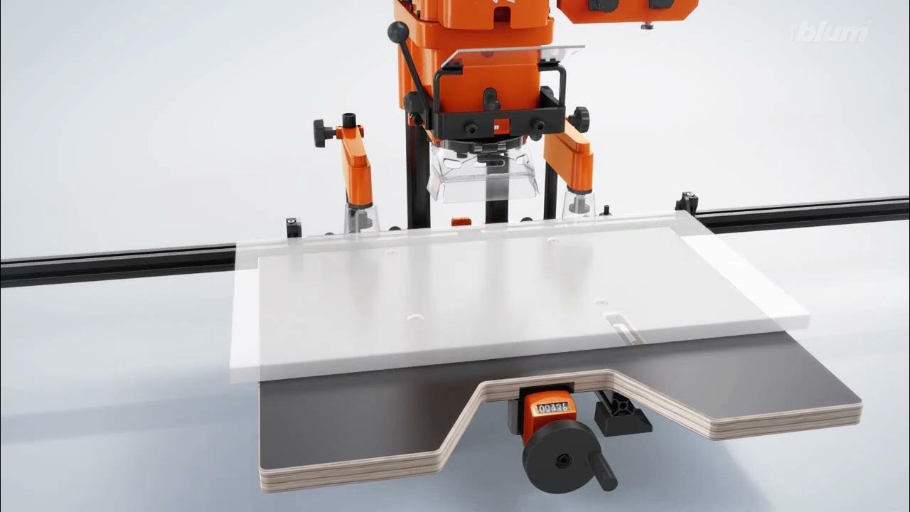 Blum MINIPRESS P - set up for drilling - YouTube