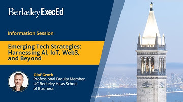 Information session on Berkeley Executive Education’s Emerging Tech Strategies program
