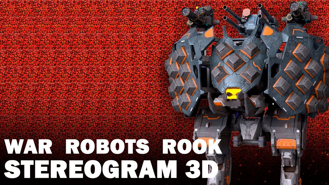 War Robots Rook (Remastered) | 3D stereograms | Magic eye 2K - YouTube