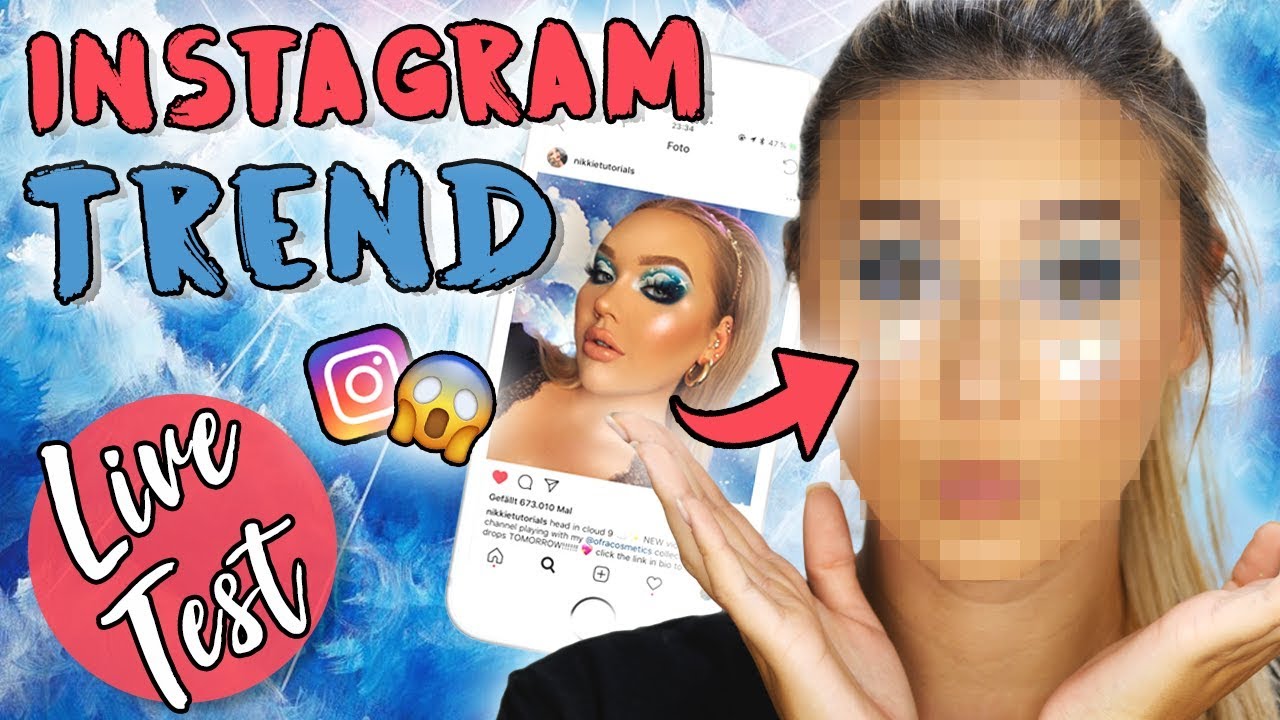 Ich schminke ein NIKKIETUTORIALS Makeup nach 😱| INSTAGRAM CLOUD EYE MAKEUP TREND 2018 | Sara Isabel