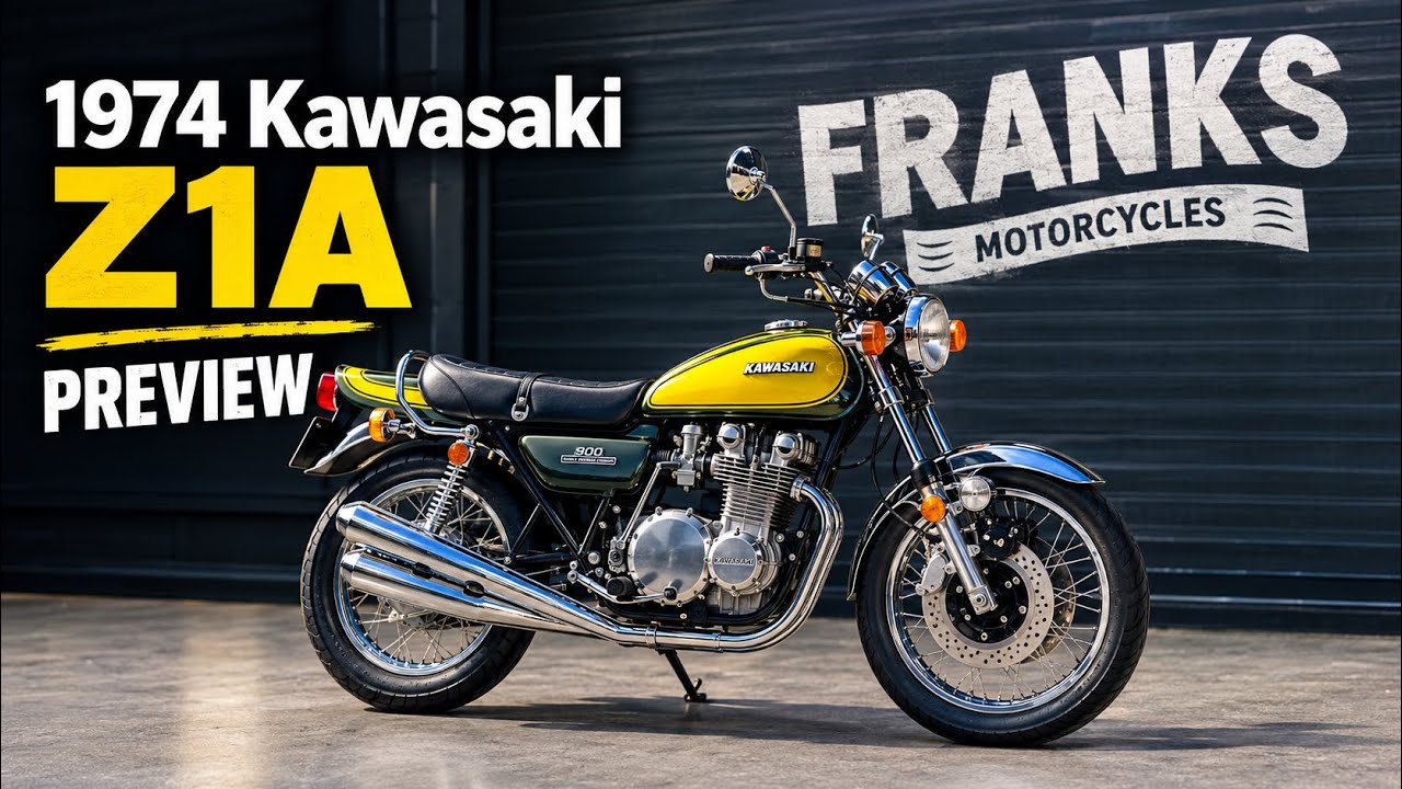 1974 KAWASAKI Z1A WALKAROUND - YouTube