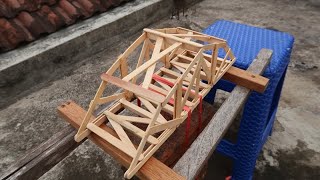 Making & testing popsicle stick bridge