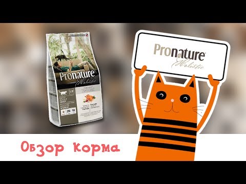 Обзор корма Pronature Holistic Cat Adult Indoor