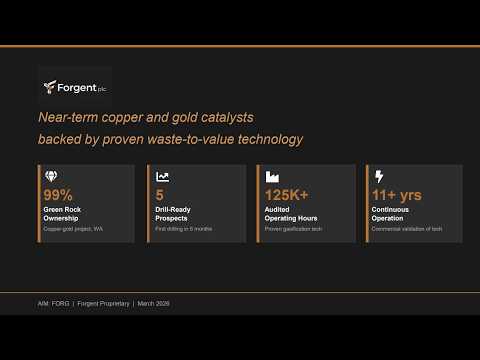 FORGENT PLC - Investor Presentation