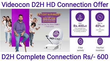 Videocon D2H New Connection Offer 2023 | How to Buy Videocon D2H Stream Set Top Box Only Rs/- 600