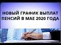 Новый график выплат пенсий в мае 2020 года