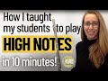 How I fixed my student's high notes in 10 minutes