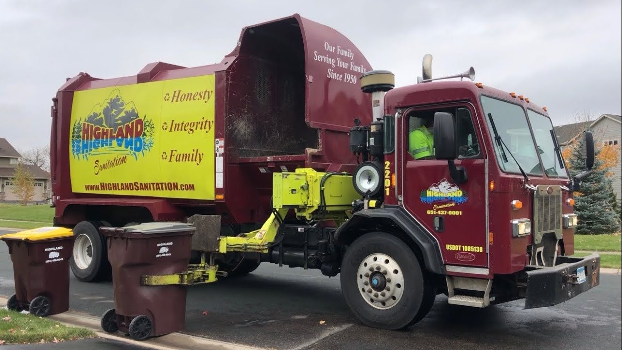 Highland Sanitation Peterbilt Rotopac Garbage Truck YouTube