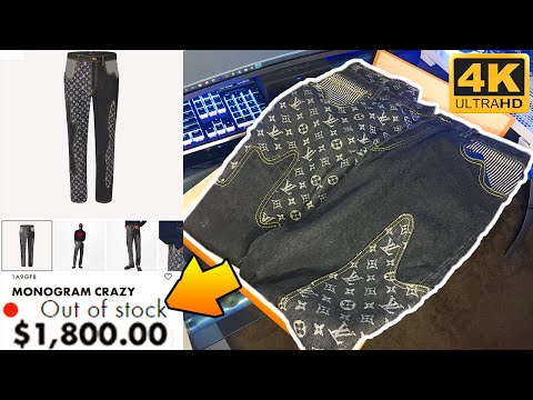 Louis Vuitton SOLD OUT Monogram Crazy Denim Pants Re Unboxing in 4K #4 