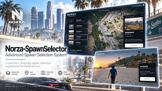 Norza 3D-SpawnSelector | Modern Cinematic Spawn Selection System | ESX, QBCore & Qbox